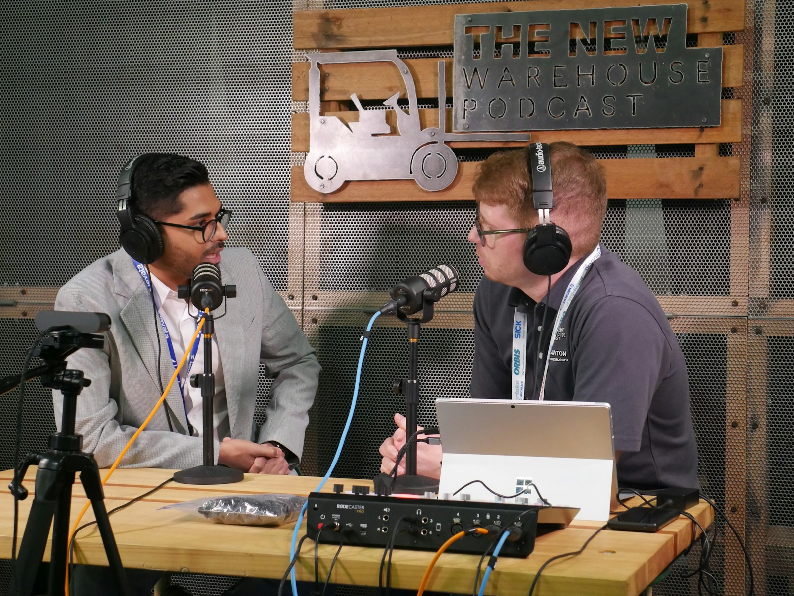 Practitioners recording a technical interview